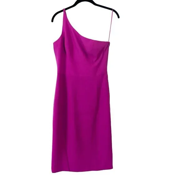 NWT Dress the Population Alexandra Sleeveless Midi Dress Bright Fuschia Size S - Picture 2 of 13